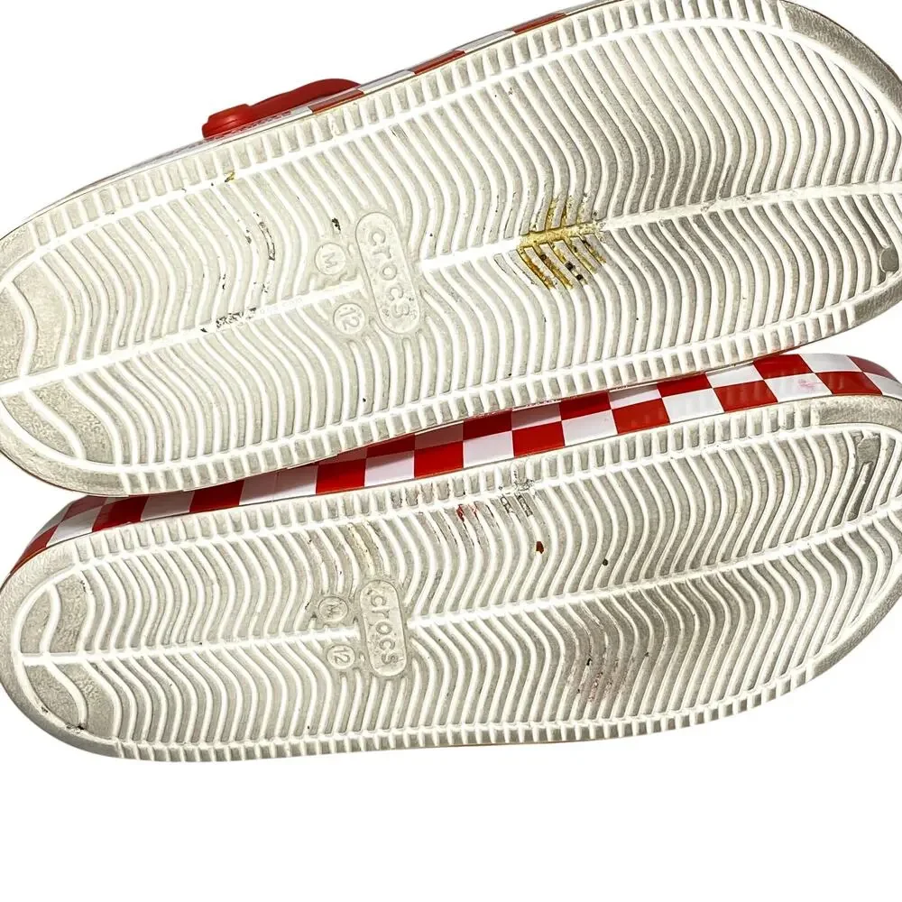 Crocs Off Court Clog Toy Story Pizza Planet Mens 12 White Red 2024